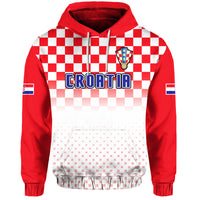 Custom Croatia Hrvatska Hoodie Football Vibe - Wonder Print Shop