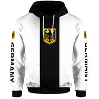 Custom Germany Home Kit Football WC 2022 Hoodie - Wonder Print Shop