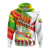 Myanmar Happy Independence Day Hoodie LT2 - Wonder Print Shop