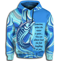 Fathers Day Fishing Quotes Hoodie Ocean Wave Style - Wonder Print Shop