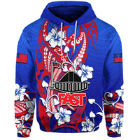 Custom Special Samoa FAST Party Hoodie Tribal Samoan Hibiscus Design - Wonder Print Shop