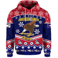 Custom American Samoa Tribal Polynesian Christmas Vibe Hoodie - Wonder Print Shop
