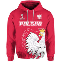 Custom Poland Football Coat of Arms No1 Hoodie - Wonder Print Shop
