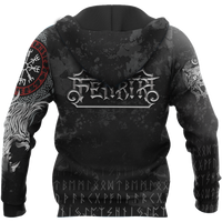 Viking Pullover Hoodie - American Viking Fenrir RLT12 - Wonder Print Shop