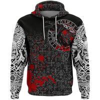 Viking Hoodie Odin Raven Rune Futhark Blood RLT12 - Wonder Print Shop