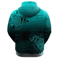 Viking Zip Hoodie, Skoll and Hati RLT12 - Wonder Print Shop