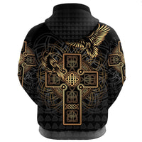 Viking Zip Hoodie - Odins Celtic Raven Tattoo RLT12 - Wonder Print Shop