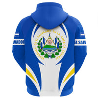 El Salvador Hoodie Action Flag - Wonder Print Shop