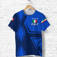 Custom Italy T Shirt Unique Style Blue Custom Text And Number LT8 - Wonder Print Shop