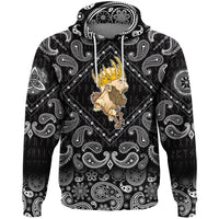 Viking Hoodie In The Crown copy with Bandana Paisley Style RLT12 - Wonder Print Shop