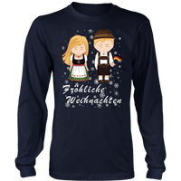 Germany Chirstmas T Shirt MenS And Ladies Frohliche Weihnachten - Wonder Print Shop