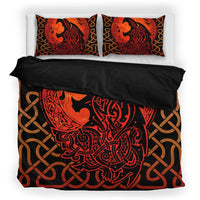 Viking Bedding Set, Fenrir Wolf with Norse Mythology Pattern Duvet Cover RLT12 - Wonder Print Shop