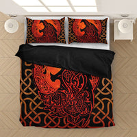 Viking Bedding Set, Fenrir Wolf with Norse Mythology Pattern Duvet Cover RLT12 - Wonder Print Shop