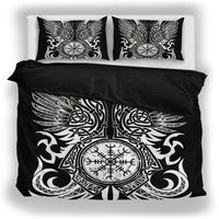 Viking Bedding Set, Helm of Awe Aegishjalmr Duvet Cover RLT12 - Wonder Print Shop