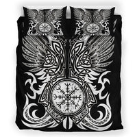 Viking Bedding Set, Helm of Awe Aegishjalmr Duvet Cover RLT12 - Wonder Print Shop