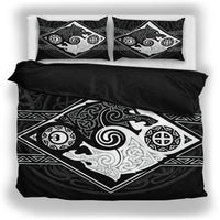 Viking Bedding Set, Skoll and Hati Sons of Fenrir Duvet Cover RLT12 - Wonder Print Shop
