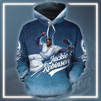 African Hoodie Jackie Robinson Hoodie - Wonder Print Shop