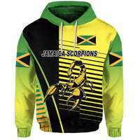 Custom Jamaica Cricket Scorpions Hoodie Simple Style Black LT8 - Wonder Print Shop