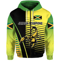 Custom Jamaica Cricket Scorpions Hoodie Simple Style Black LT8 - Wonder Print Shop