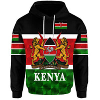 Kenya Hoodie Coat Of Arms Flag Vibes LT8 - Wonder Print Shop