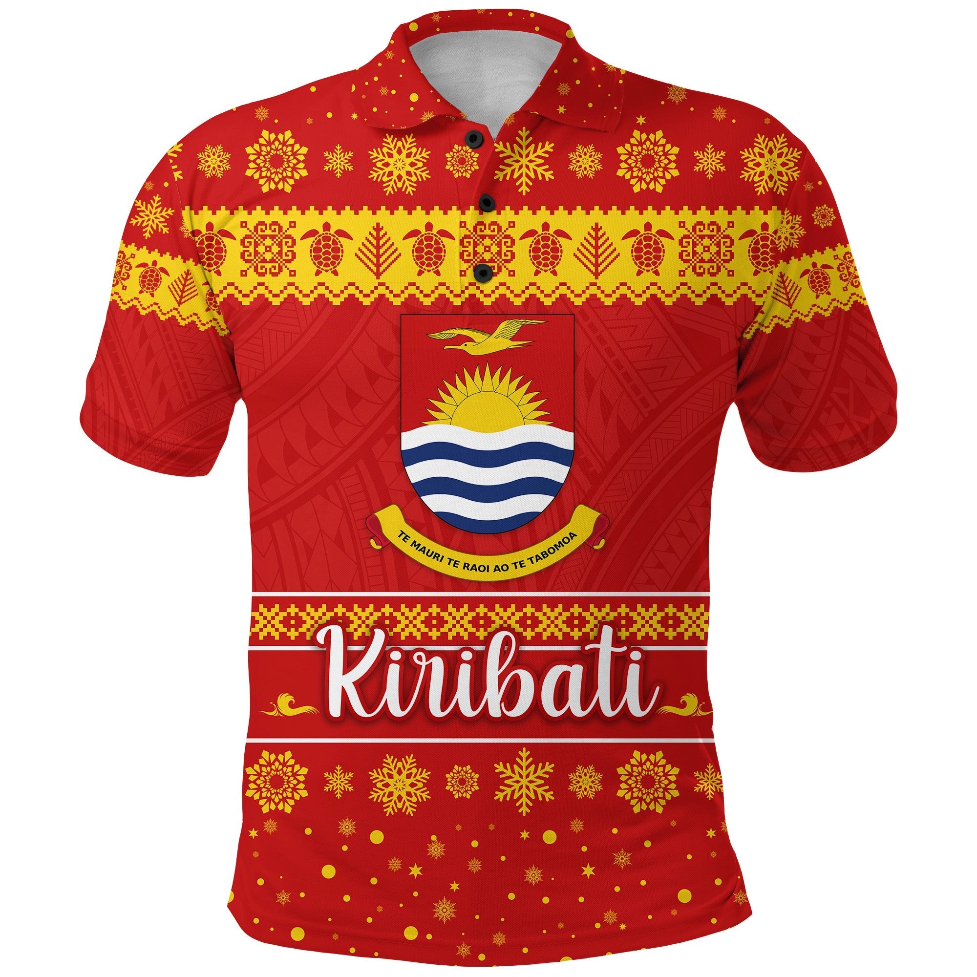 custom-personalised-kiribati-christmas-polo-shirt-simple-style