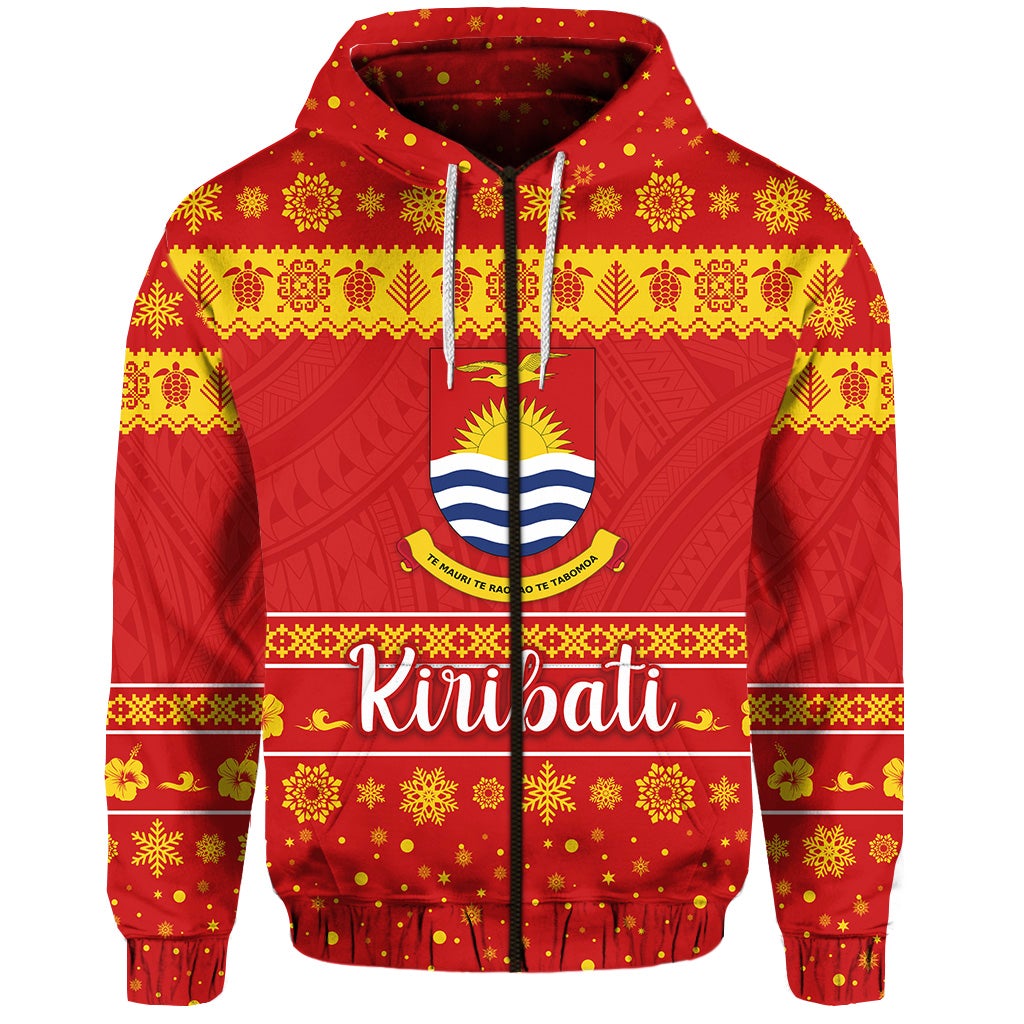 custom-personalised-kiribati-christmas-zip-hoodie-simple-style