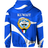 Kuwait Hoodie Sporty Style - Blue LT8 - Wonder Print Shop
