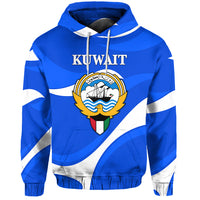 Kuwait Hoodie Sporty Style - Blue LT8 - Wonder Print Shop