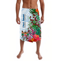 Custom Personalised Fiji Lavalava Proud Fijian Tapa mix Tagimoucia Flowers LT13 - Wonder Print Shop