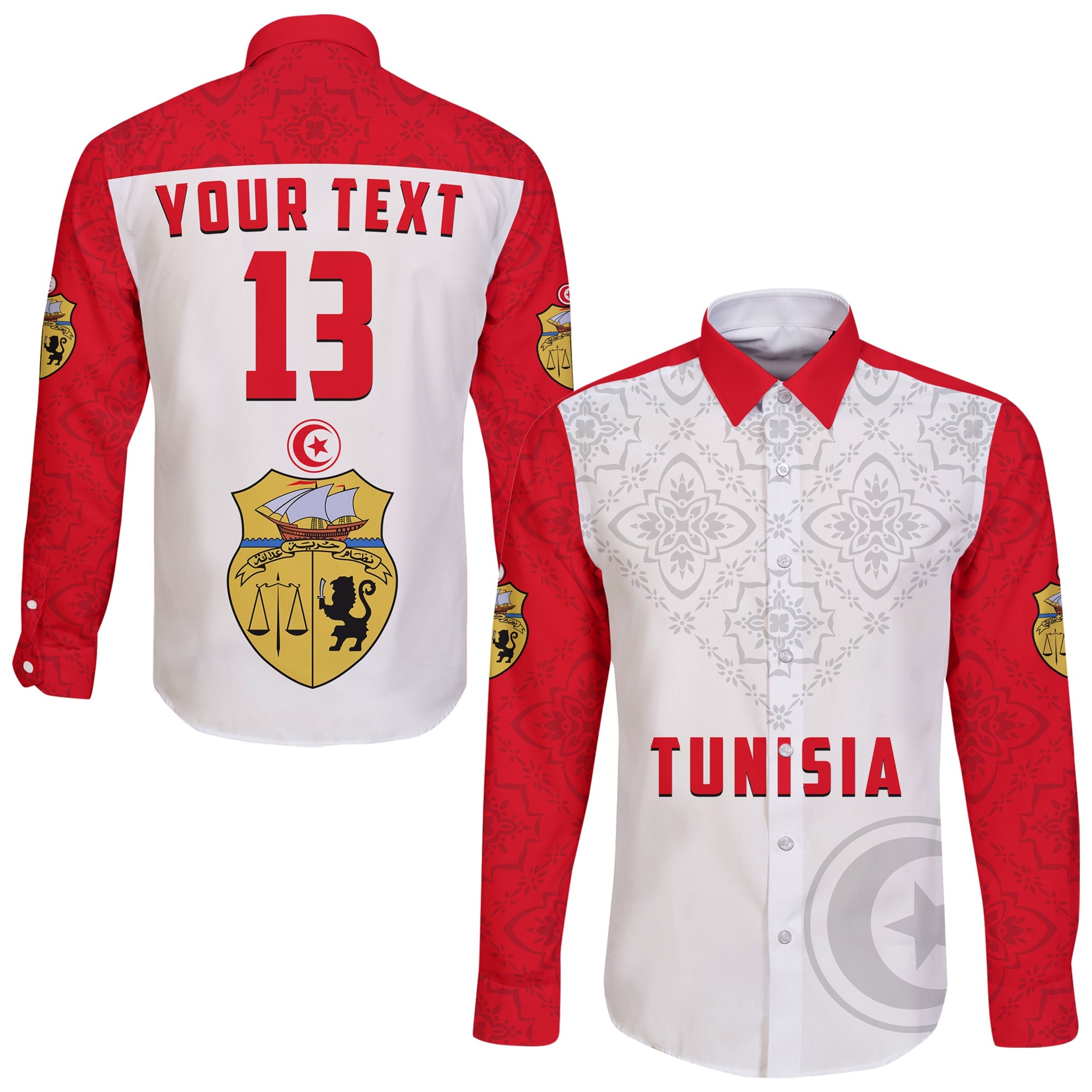 custom-text-and-number-tunisia-hawaii-long-sleeve-button-shirt-tunisian-patterns-sporty-style