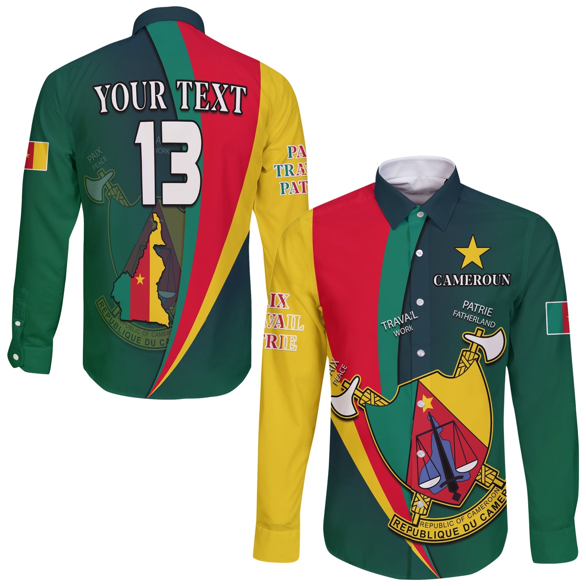 custom-text-and-number-cameroon-long-sleeve-button-shirt-map-cameroun-style-flag