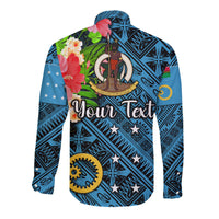 (Custom Personalised) Vanuatu Sanma Hawaii Long Sleeve Button Shirt Independence Be Proud LT8 - Wonder Print Shop