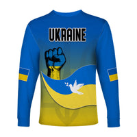Ukraine Long Sleeve Shirt National Flag Style - Wonder Print Shop
