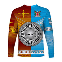 Fiji And Rotuma Tapa Pattern Long Sleeve Shirt Together LT8 - Wonder Print Shop
