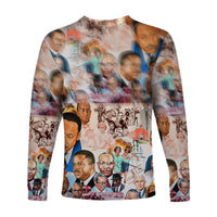 Civil Rights Leaders Long Sleeve Shirt Color Painting Style LT8 - Wonder Print Shop
