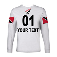 (Custom Personalised) Trinidad And Tobago Cricket Red Force Long Sleeve Shirt Special Style LT8 - Wonder Print Shop