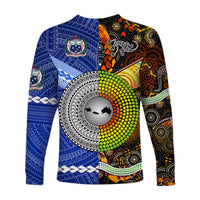 Samoa and Australia Aboriginal Long Sleeve Shirt Together LT8 - Wonder Print Shop