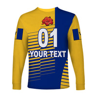 (Custom Personalised) Barbados Cricket Pride Long Sleeve Shirt Simple Style LT8 - Wonder Print Shop