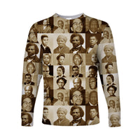 Civil Rights Leaders Long Sleeve Shirt Portrait Version LT8 - Wonder Print Shop