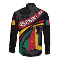 Happy Cameroon independence Day Long Sleeve Button Shirt - Wonder Print Shop