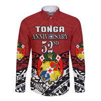 Tonga Long Sleeve Button Shirt Independence Anniversary Special Version 2022 - Wonder Print Shop