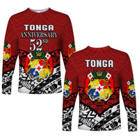 Tonga Long Sleeve Shirt Independence Anniversary Special Version 2022 - Wonder Print Shop