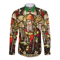 Ireland Saint Patrick's Day Hawaii Long Sleeve Button Shirt Saint Patrick Vibes LT8 - Wonder Print Shop