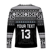(Custom Text and Number) Fiji Rugby Long Sleeve Shirt Lifestyle 2022 Flying Fijians LT13 - Wonder Print Shop