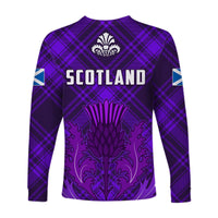 Scotland Long Sleeve Shirt Thistle Scottish Be Unique LT13 - Wonder Print Shop