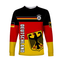 Germany Football Long Sleeve Shirt Deutschland Sporty Style LT13 - Wonder Print Shop