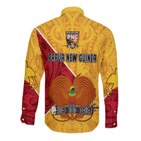 The Kumuls PNG Long Sleeve Button Shirt Papua New Guinea Polynesian Dynamic Style - Wonder Print Shop