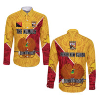 The Kumuls PNG Long Sleeve Button Shirt Papua New Guinea Polynesian Dynamic Style - Wonder Print Shop