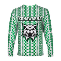 Hawaii Konawaena Wildcats School Long Sleeve Shirt Simple Style LT8 - Wonder Print Shop