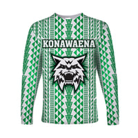 Hawaii Konawaena Wildcats School Long Sleeve Shirt Simple Style LT8 - Wonder Print Shop